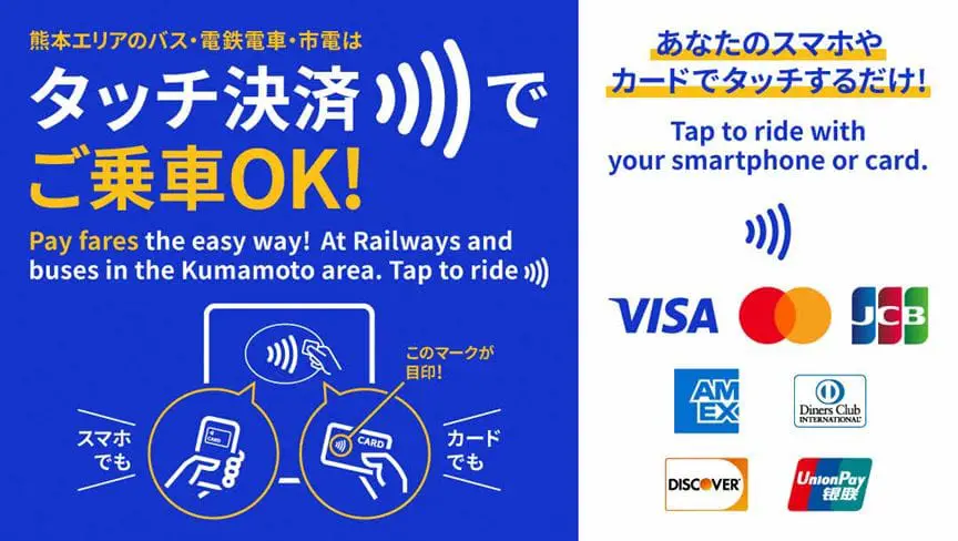 2025年2月20日起,熊本市交通支付方式更新。(資料來源:熊本市官方網站)