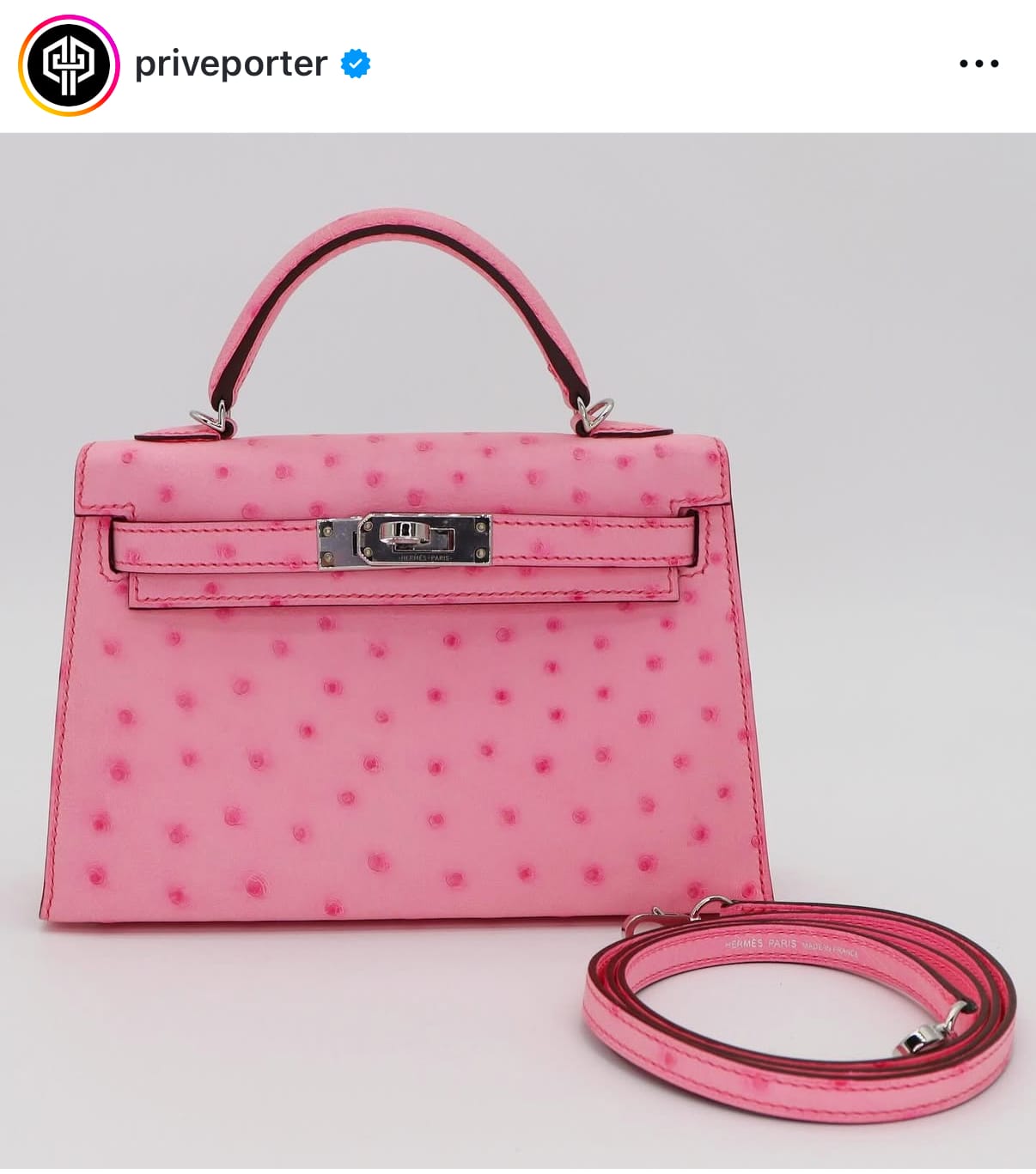 Hermès Mini Kelly。(資料來源：Hermès官方網站)