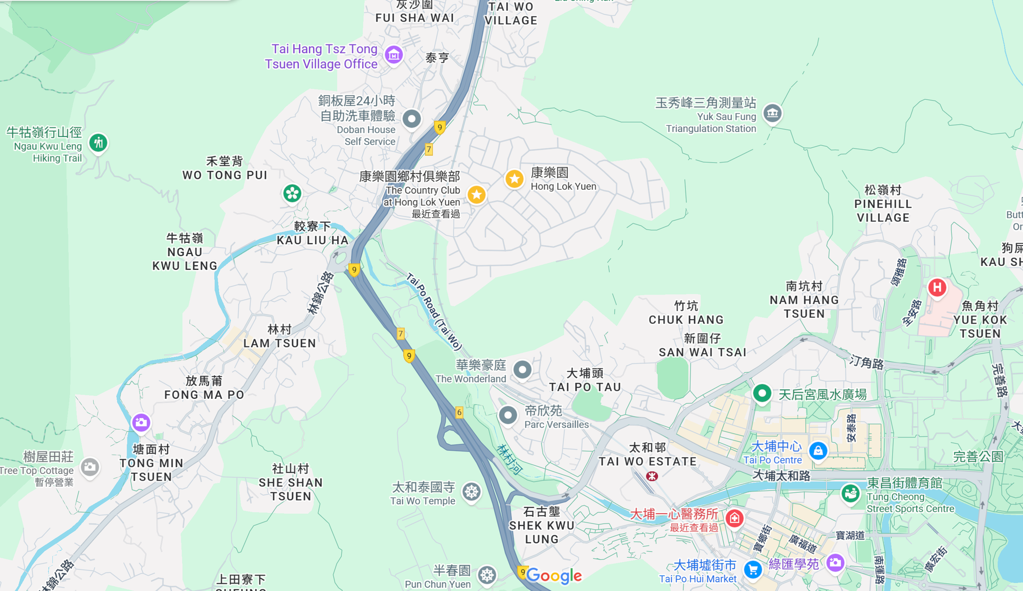 康樂園鄉村俱樂部地理位置。(資料來源:康樂園鄉村俱樂部官方網站)