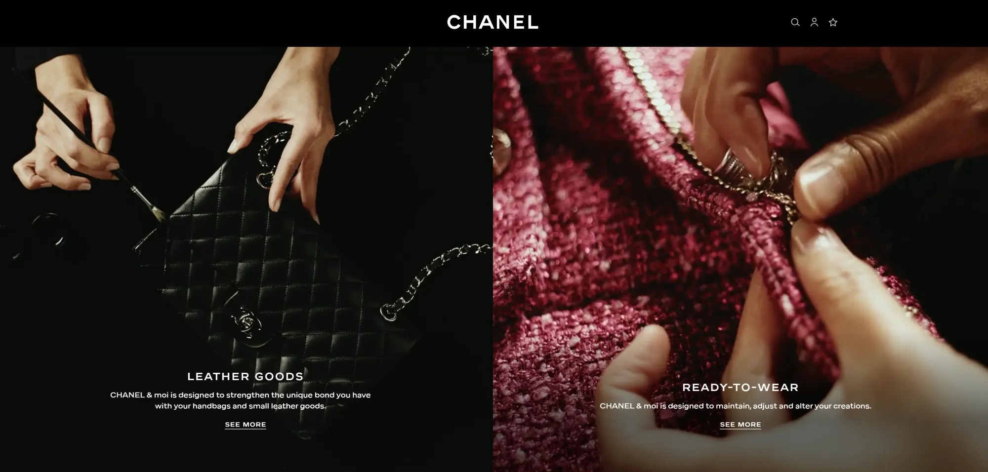 CHANEL保養服務。(資料來源:CHANEL官方網站)