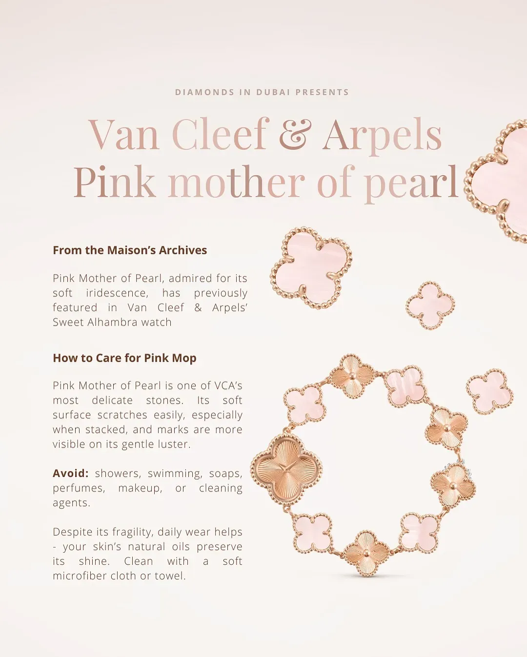 外國網紅分享項鍊保養方法。(資料來源：Diamonds in Dubai@Instagram)