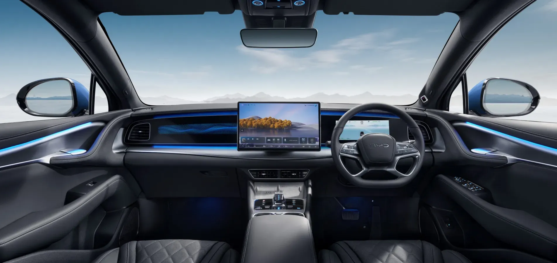 BYD SEALION 7內籠超科幻，坐入去好似太空艙。(資料來源：BYD官方網站)