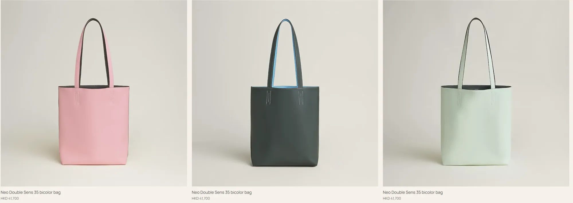 Hermès Neo Double&nbsp;Sens 35 Bicolor&nbsp;(雙色)。(資料來源：Hermès官方網站)