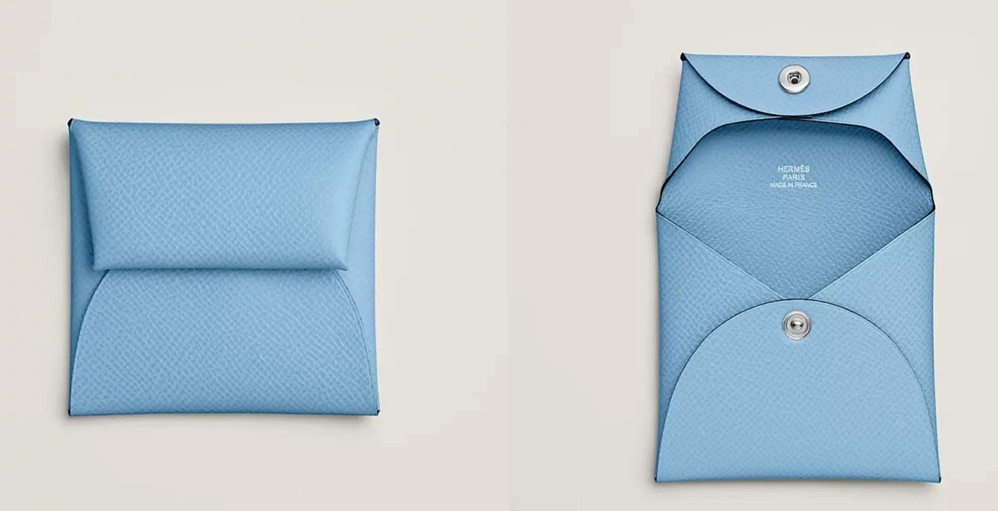 Hermès Bastia Epsom&nbsp;小牛皮，粒面細緻規則，結構挺身