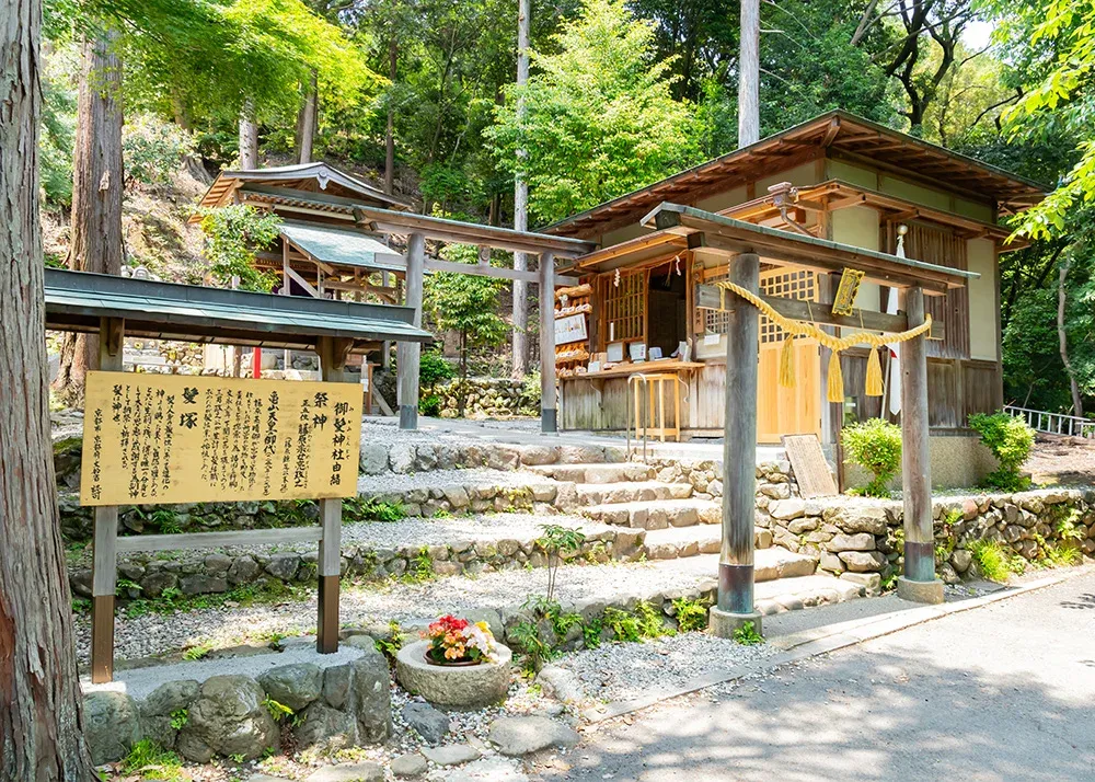 京都嵯峨野小倉山一帶嘅御髪神社，位置偏靜，唔係一般觀光路線。唔少人形容，未入神社前，單係行到呢度，個人已經慢落嚟。