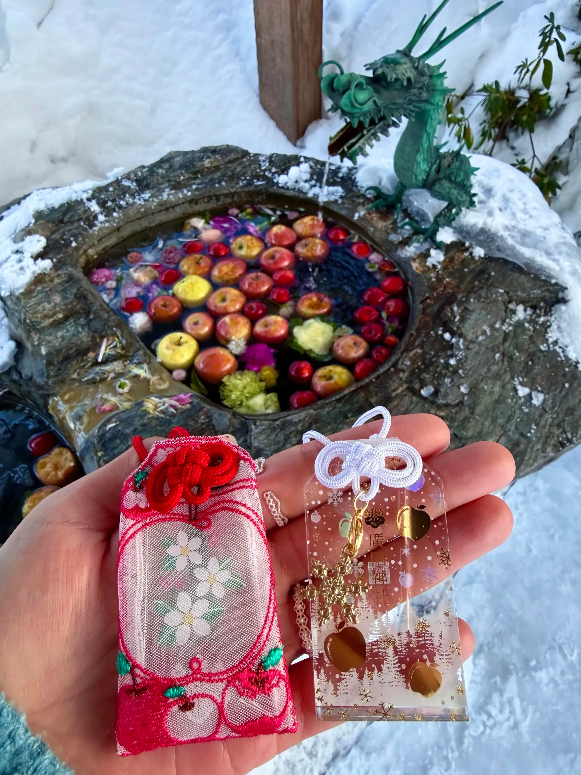 廣田神社境內蘋果池全景