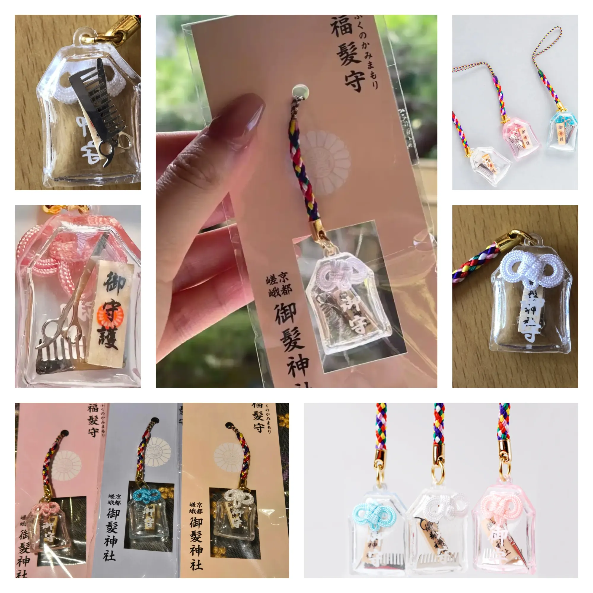 福髪守採用透明設計，入面可見迷你梳子同剪刀。有日本網民指，呢種「睇得見內容」嘅御守，反而令人更容易理解佢嘅象徵意義。