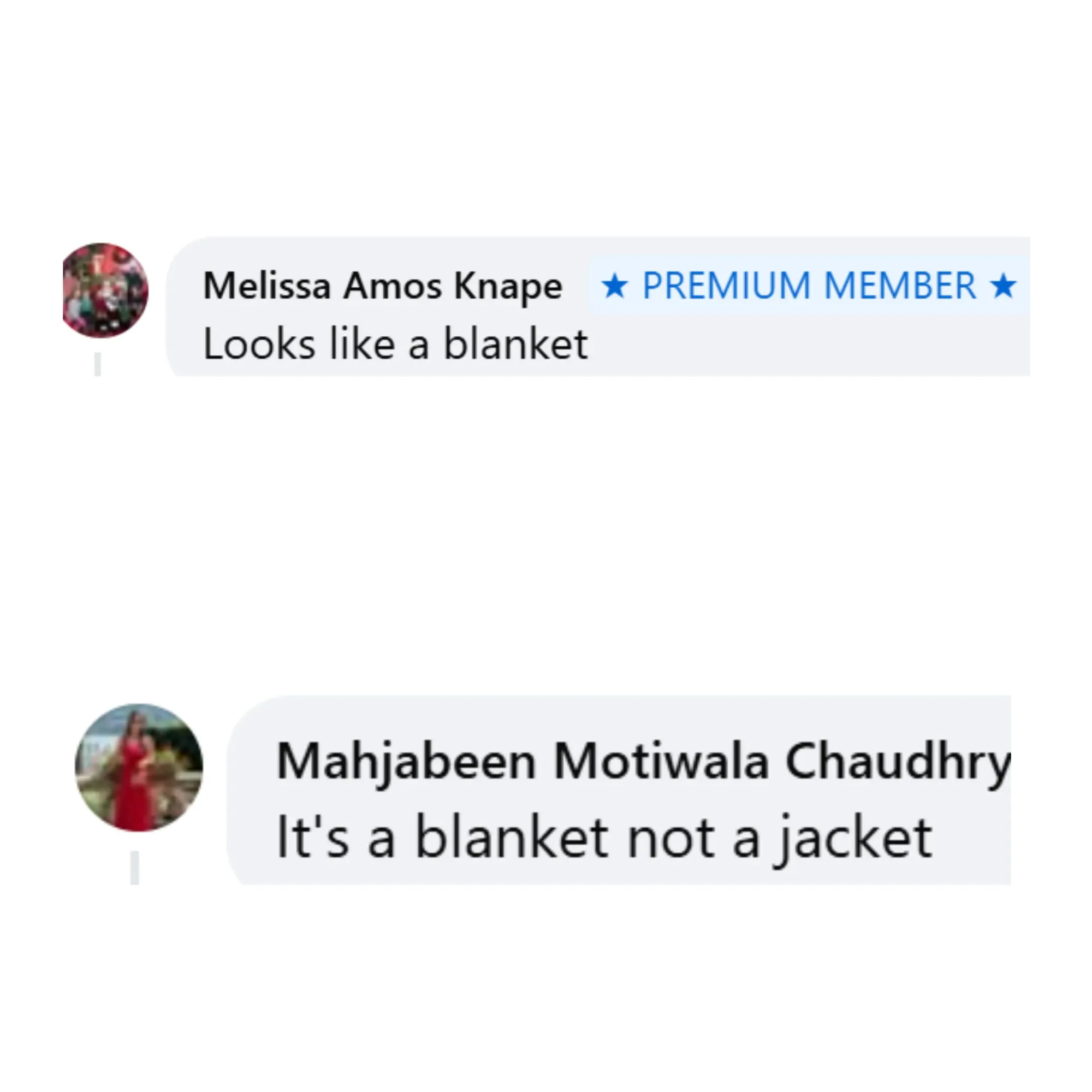 部分網民認為，相關改製外套即使使用&nbsp;Hermès&nbsp;毛毯製作，整體視覺效果仍然保留濃厚毛毯特徵，未必符合一般對外套結構與輪廓嘅預期。