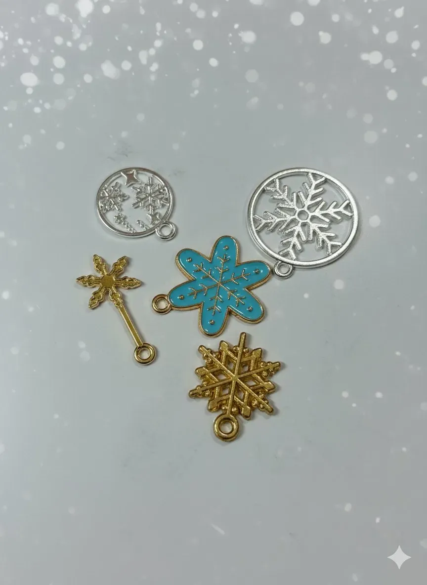 雪結晶吊墜細節（款式隨機）