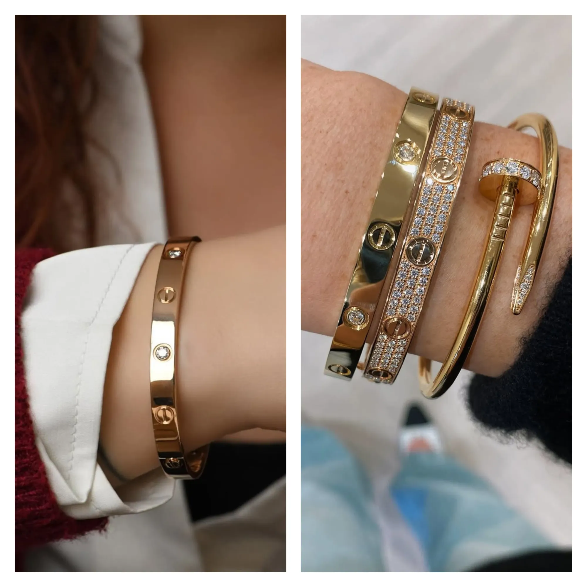 4&nbsp;鑽版本保留部份經典螺絲設計，同時增加低調鑽石光澤，被不少用家視為「一步到位但不過份張揚」的選擇，亦被認為日後與鋪鑲鑽石款疊戴時更顯協調。