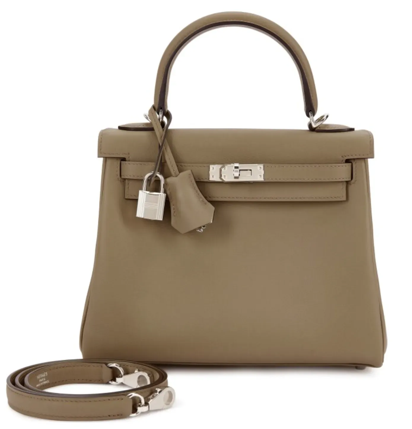 Kelly 25 Beige Marfa&nbsp;配&nbsp;Palladium Hardware