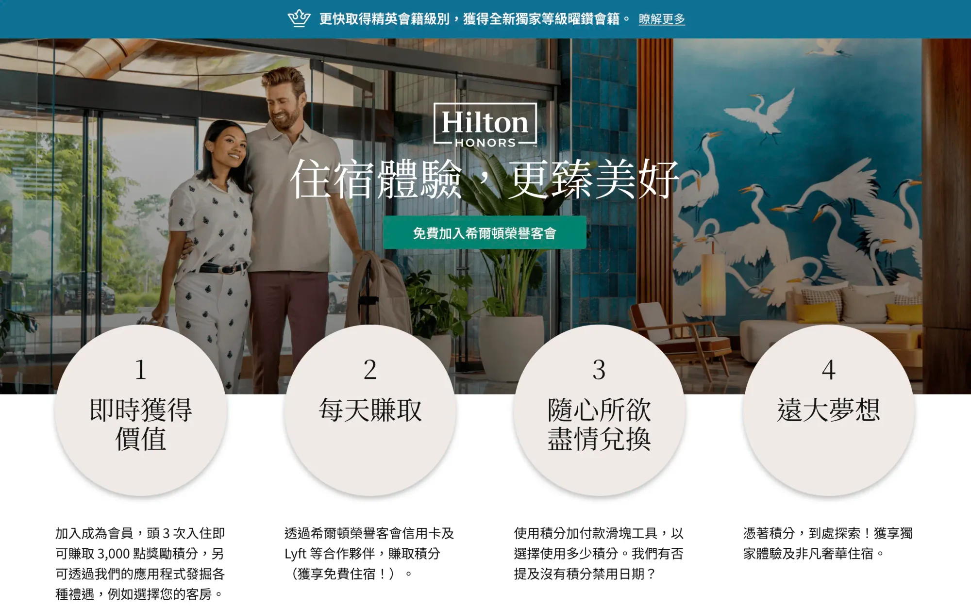 Hilton Honors 運作機制與基本概念