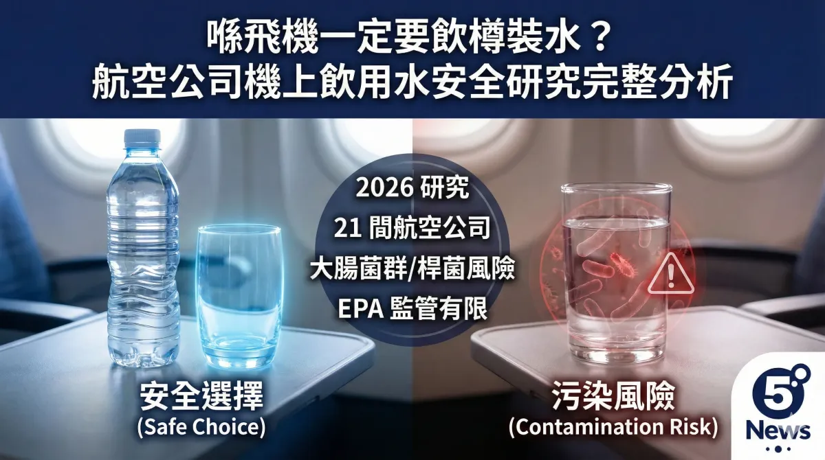 喺飛機一定要飲樽裝水？航空公司機上飲用水安全研究完整分析