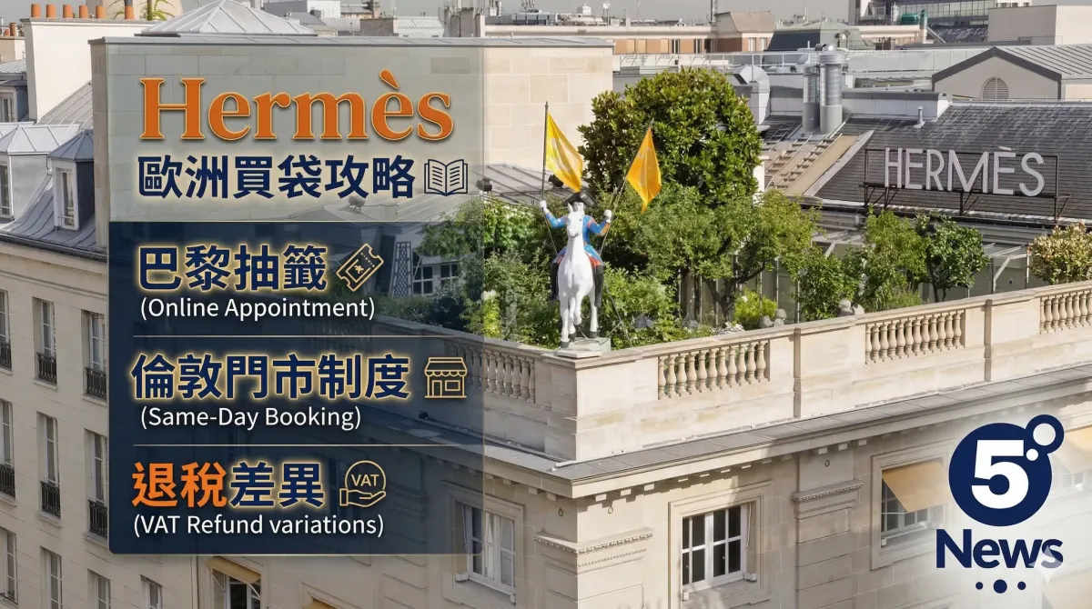 Hermès| 歐洲買袋攻略：巴黎抽籤、倫敦門市制度同退稅差異