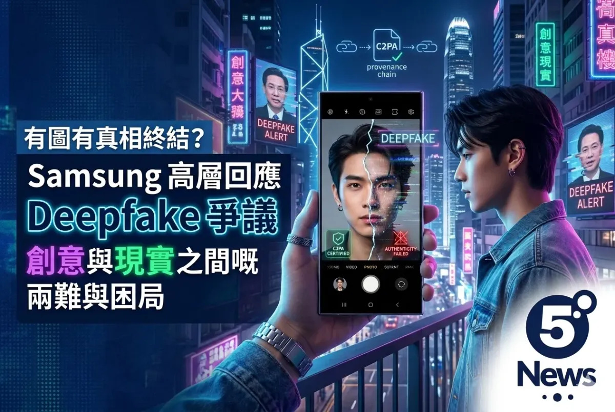 有圖有真相終結？Samsung 高層回應 Deepfake 爭議：在「創意」與「現實」之間嘅兩難與困局