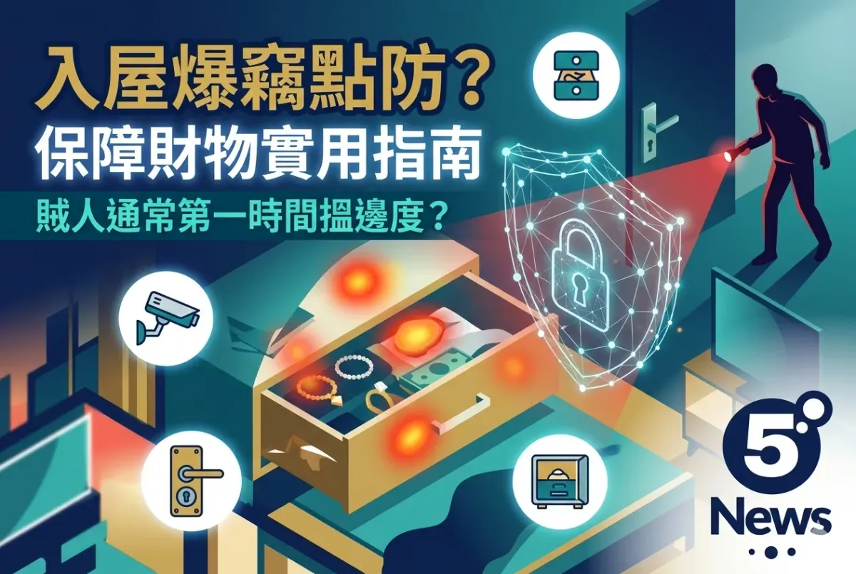 入屋爆竊點防？保障財物實用指南 賊人通常第一時間搵邊度？