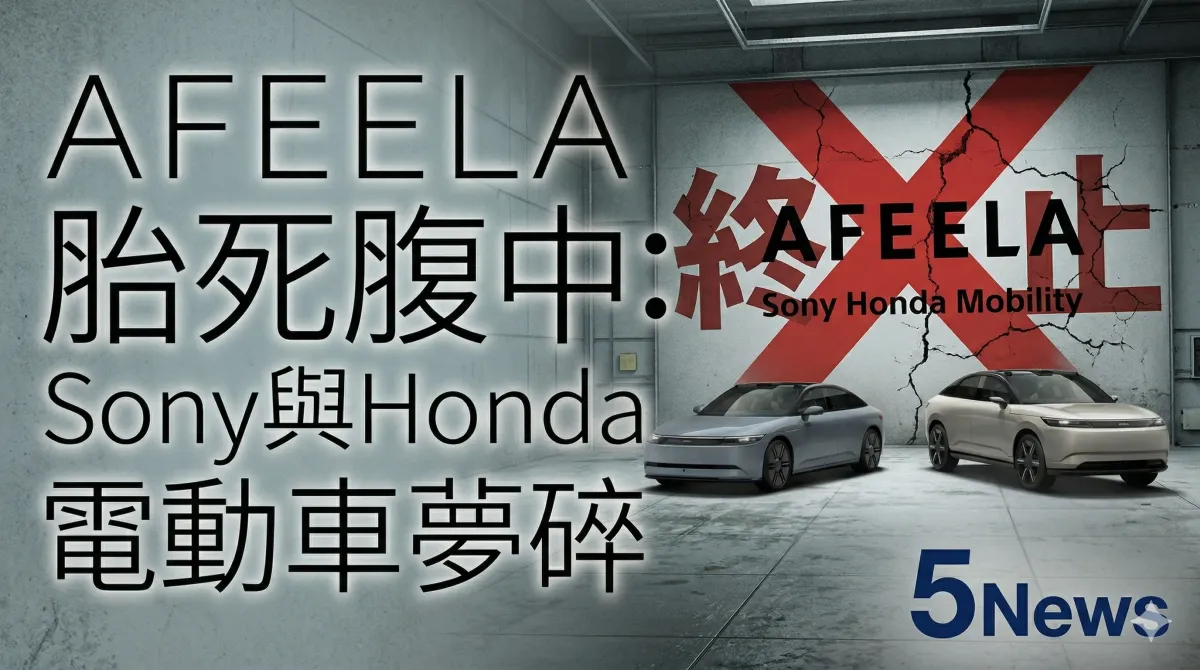 EV|AFEELA 胎死腹中：Sony與Honda電動車夢碎