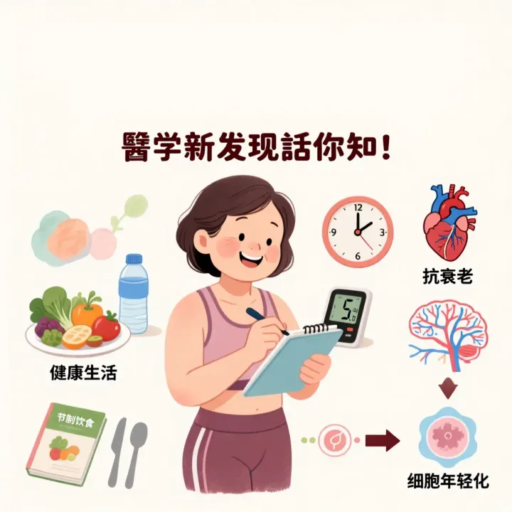 健生村|過咗下晝五點唔食嘢真能「返老還童」？😍 醫學新發現話你知！(通義千問AI製圖)