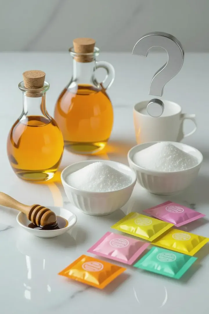 糖唔止一種 點揀天然代糖/蔗糖/甜味劑(Grok AI製圖)