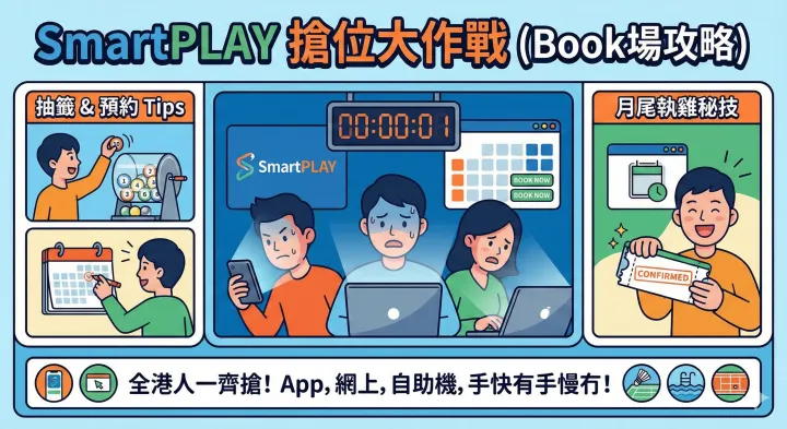 SmartPLAY|Book場、抽籤、預約Tips同執雞成功秘訣！（搶位攻略附影片）