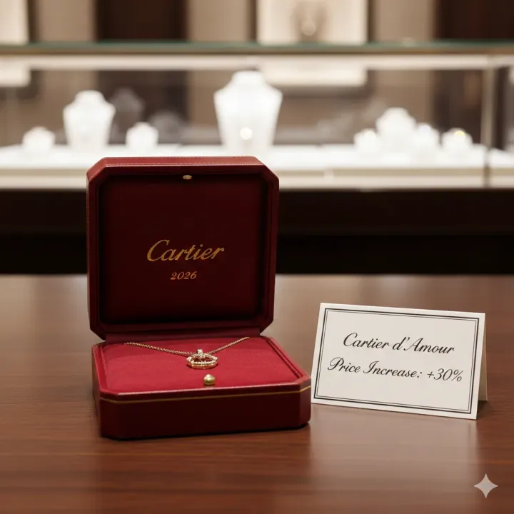 Cartier|日本 Cartier 2026 加價拆解 d’Amour 狂升三成 日圓跌穿 0.049 都唔平，香港人仲值唔值得飛去買？設計圖片